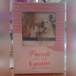 "Friends Are The Family You Choose" Cute Pink Photo Frame